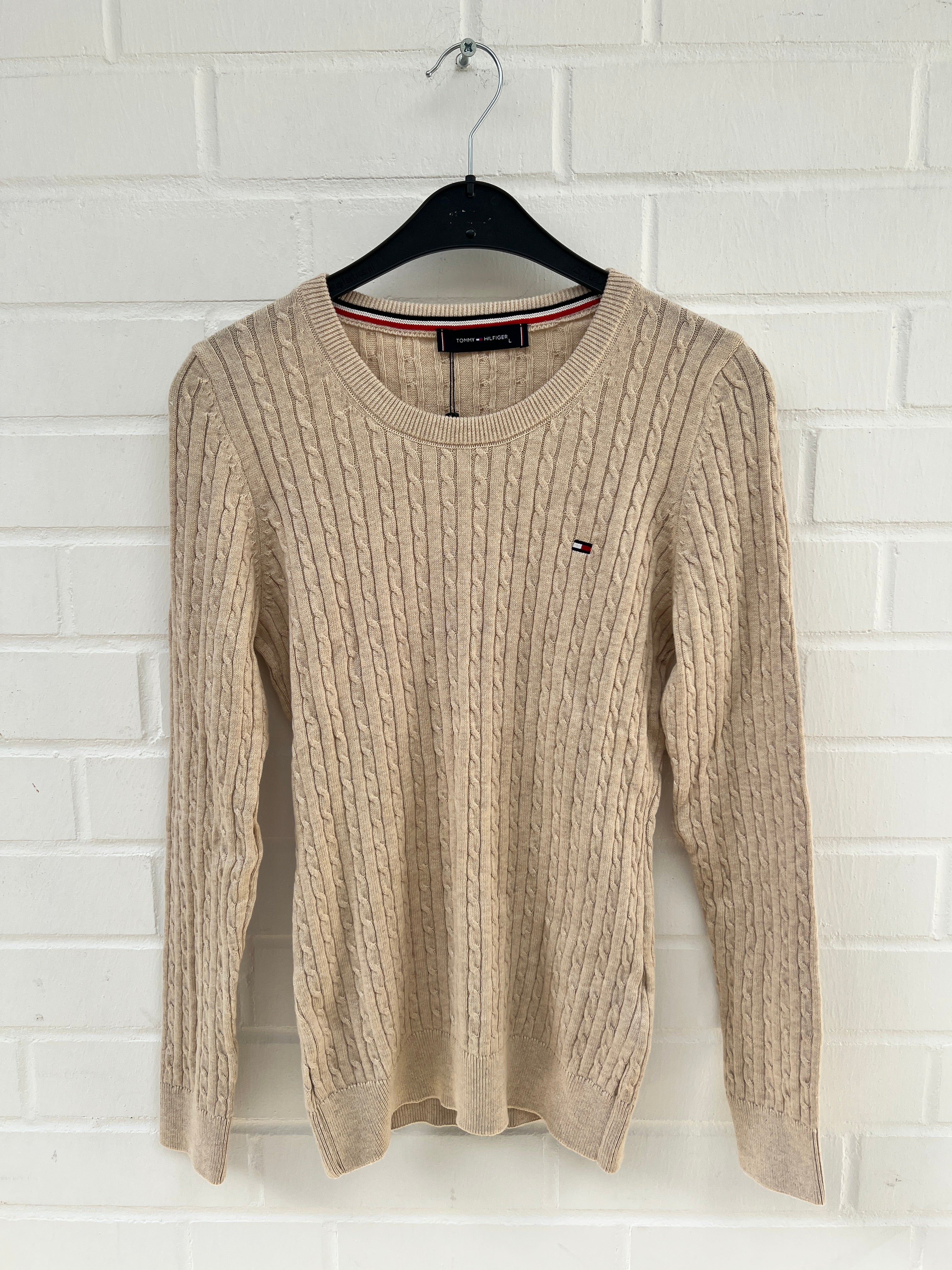 (20) TOMMY HILFIGER Strickpullover beige
