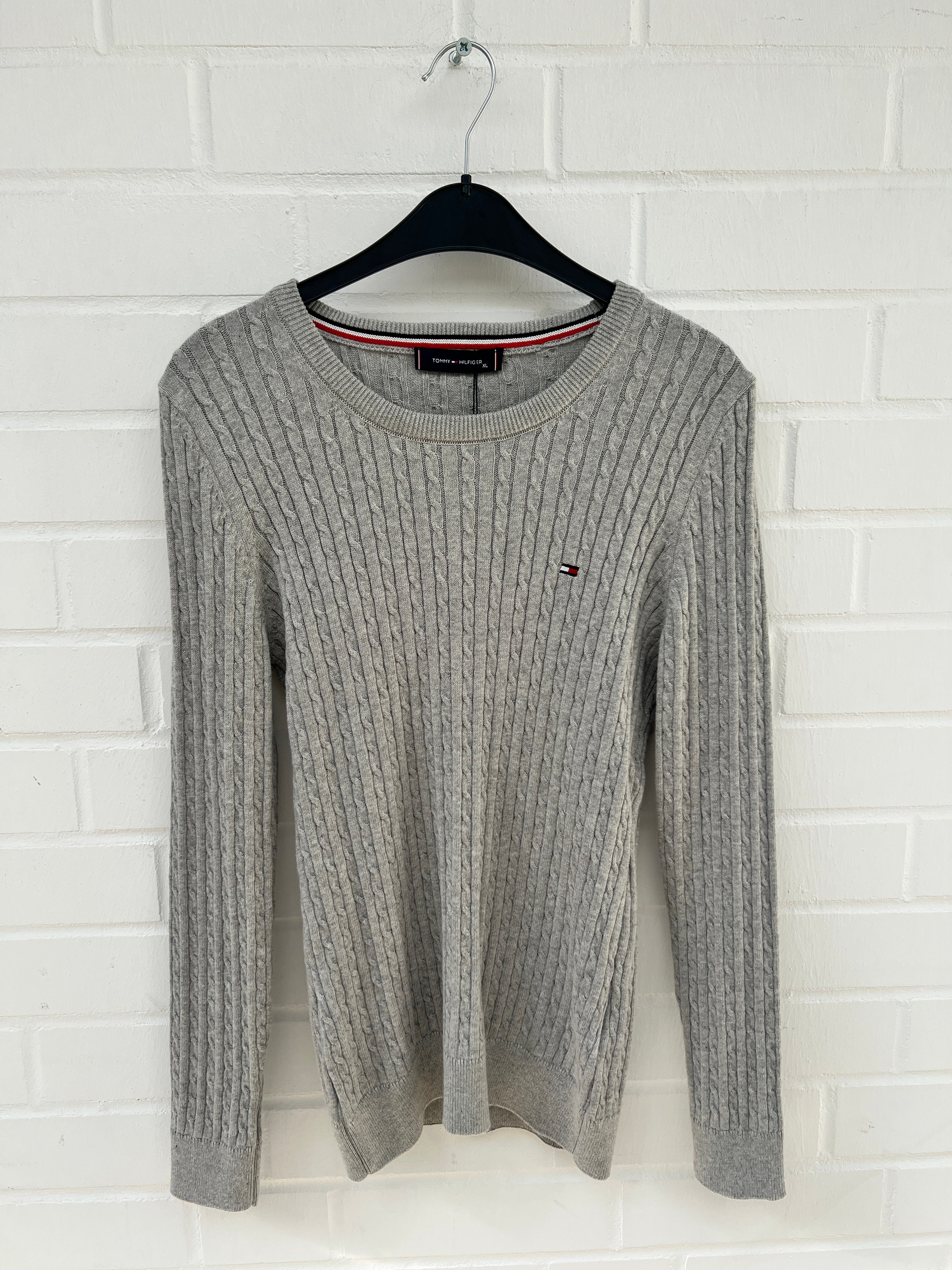 (Stange3) TOMMY HILFIGER Strickpullover grau GrXL
