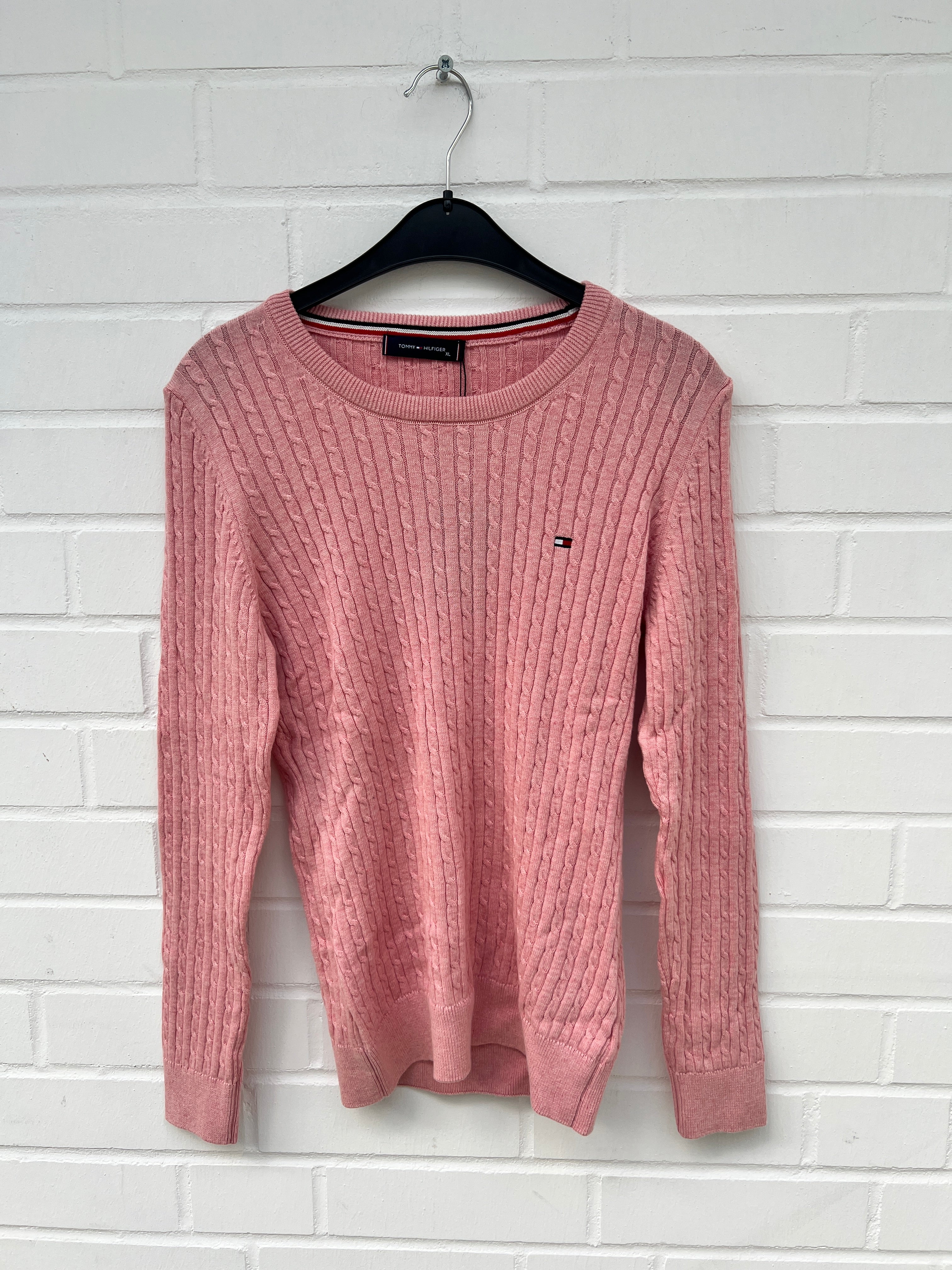 (20) TOMMY HILFIGER Strickpullover rosa