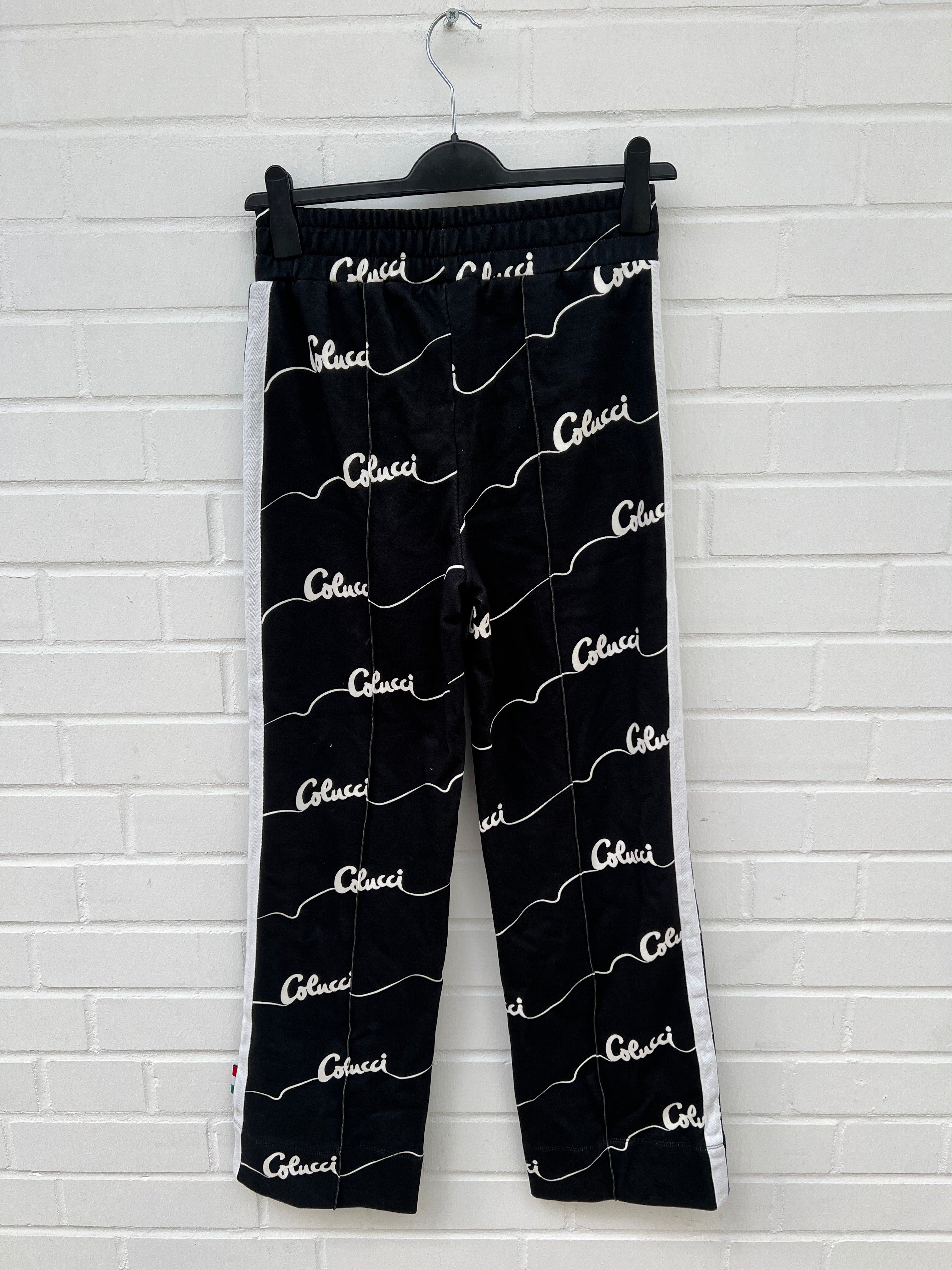 (23) Carlo Colluci Damen Hose schwarz weiß