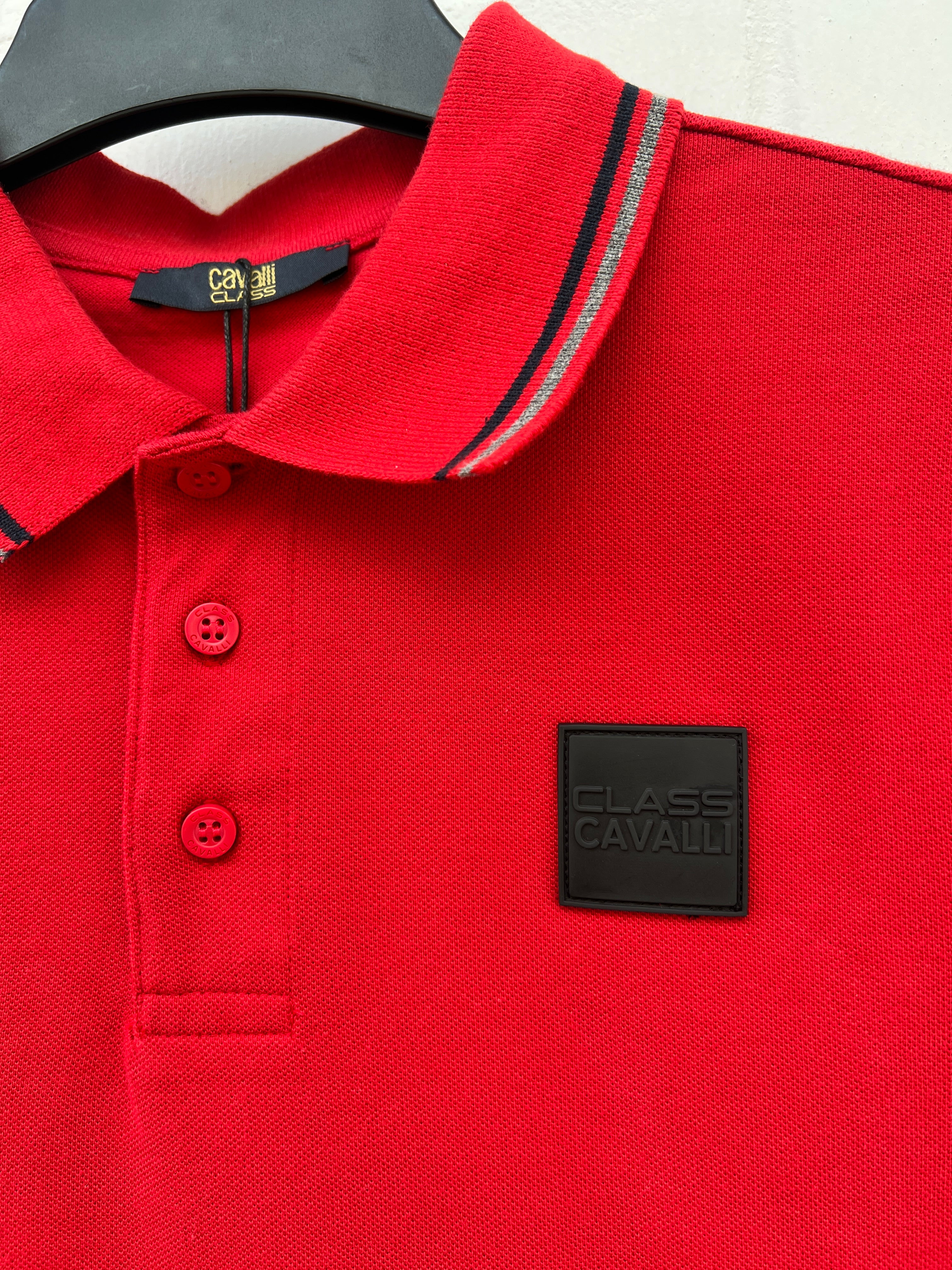(26) CAVALLI CLASS Poloshirt rot