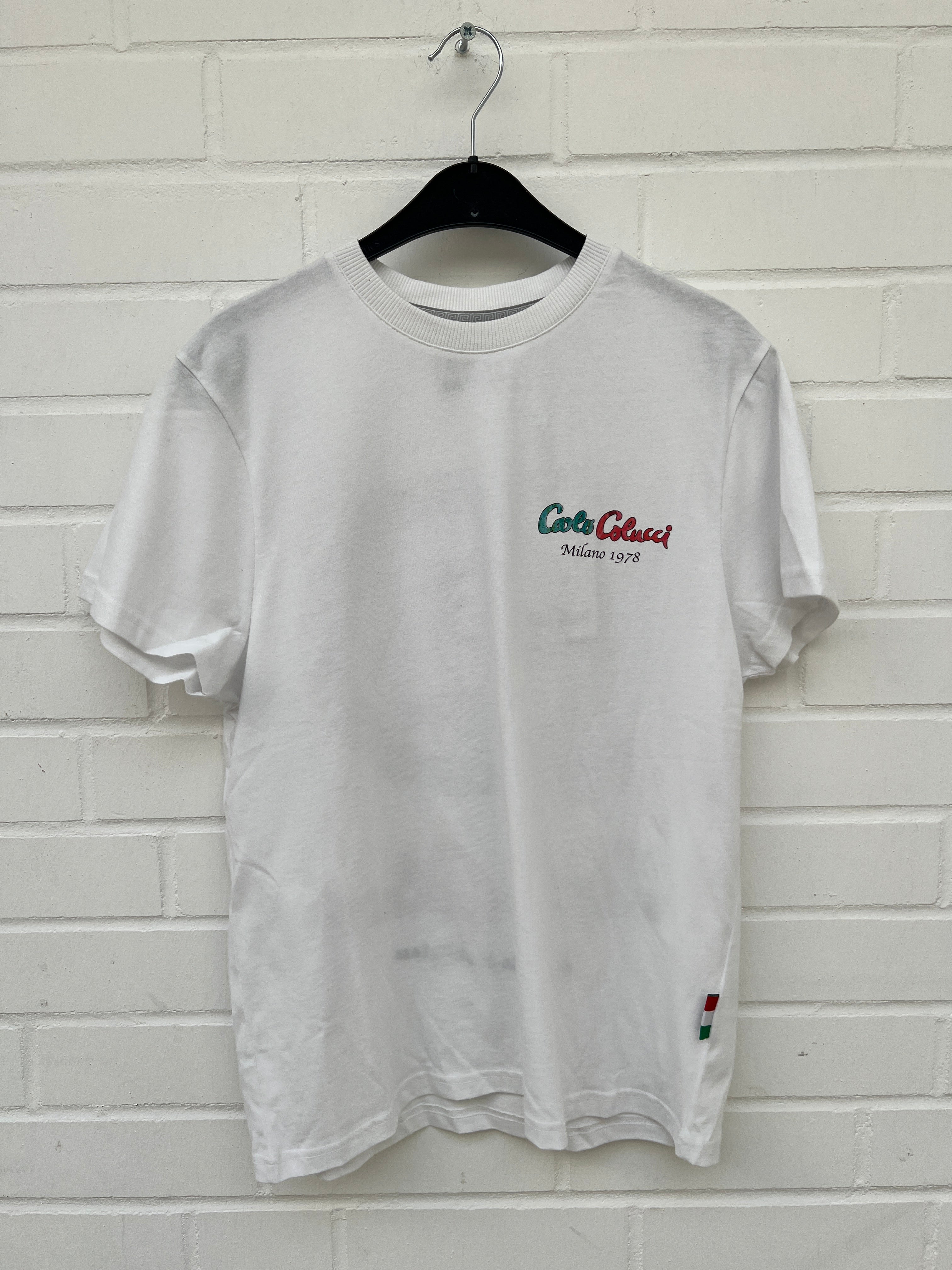 (39) Carlo Colucci Tshirt weiß delicious