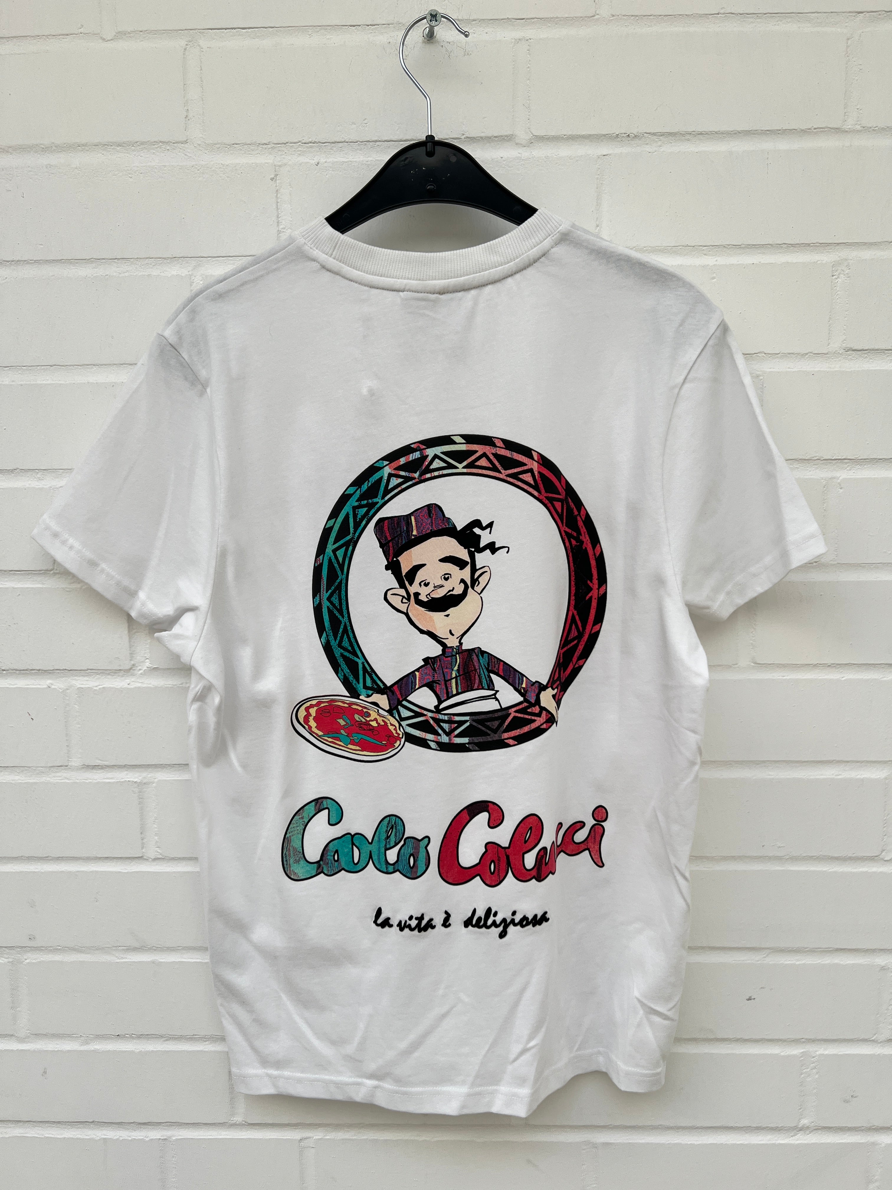(39) Carlo Colucci Tshirt weiß delicious