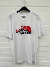 (30) THE NORTH FACE Tshirt weiß rot