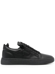 GIUSEPPE ZANOTTI Sneaker mit doppeltem Reißverschluss Schwarz RM30034 Gr.42