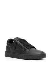GIUSEPPE ZANOTTI Sneaker mit doppeltem Reißverschluss Schwarz RM30034 Gr.42