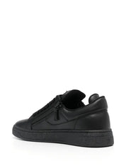 GIUSEPPE ZANOTTI Sneaker mit doppeltem Reißverschluss Schwarz RM30034 Gr.42