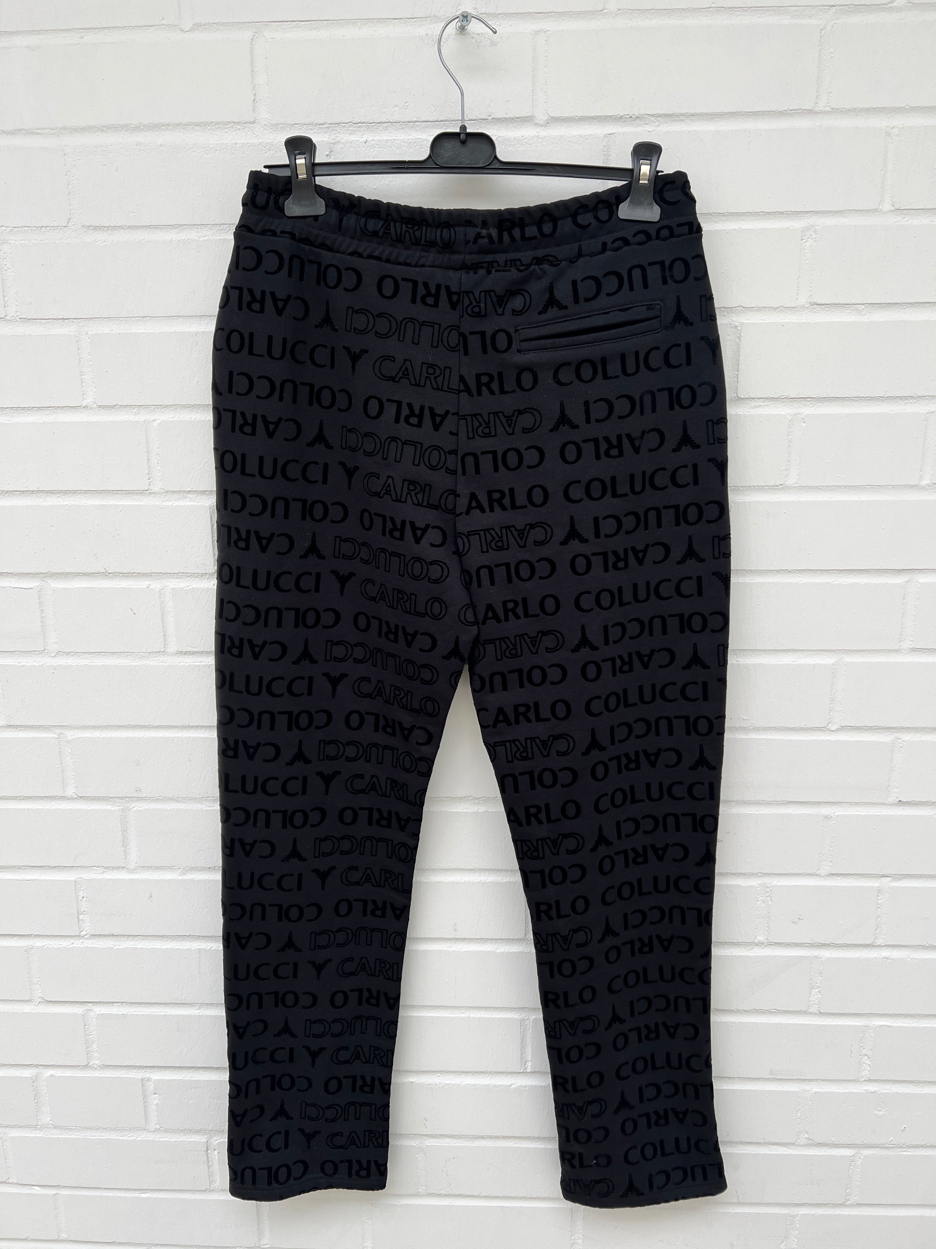 (39) Carlo Colucci Hose Schwarz samt