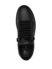 GIUSEPPE ZANOTTI Sneaker mit doppeltem Reißverschluss Schwarz RM30034 Gr.42