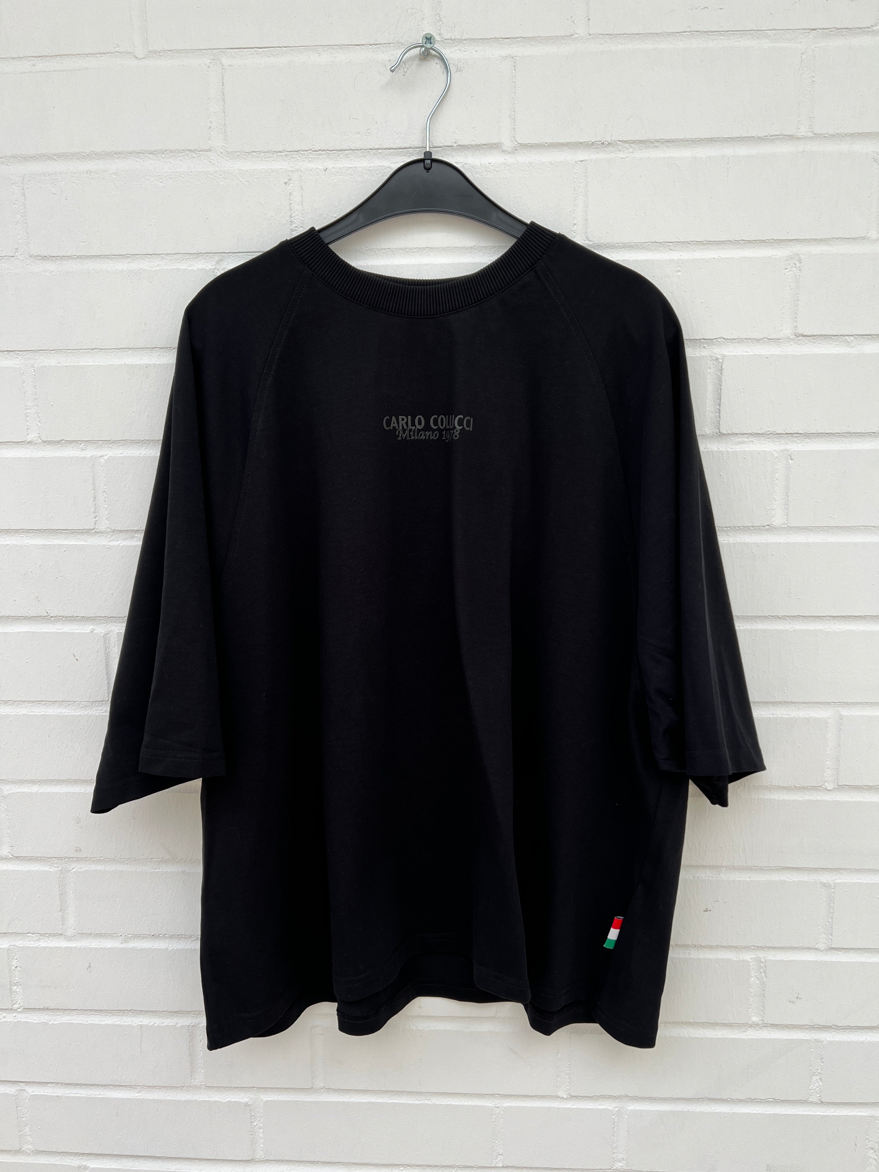 (40) Carlo Colucci Tshirt schwarz