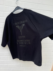 (40) Carlo Colucci Tshirt schwarz