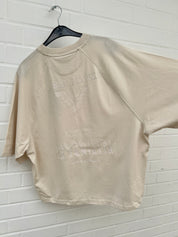 (40) Carlo Colucci Tshirt cremeweiß