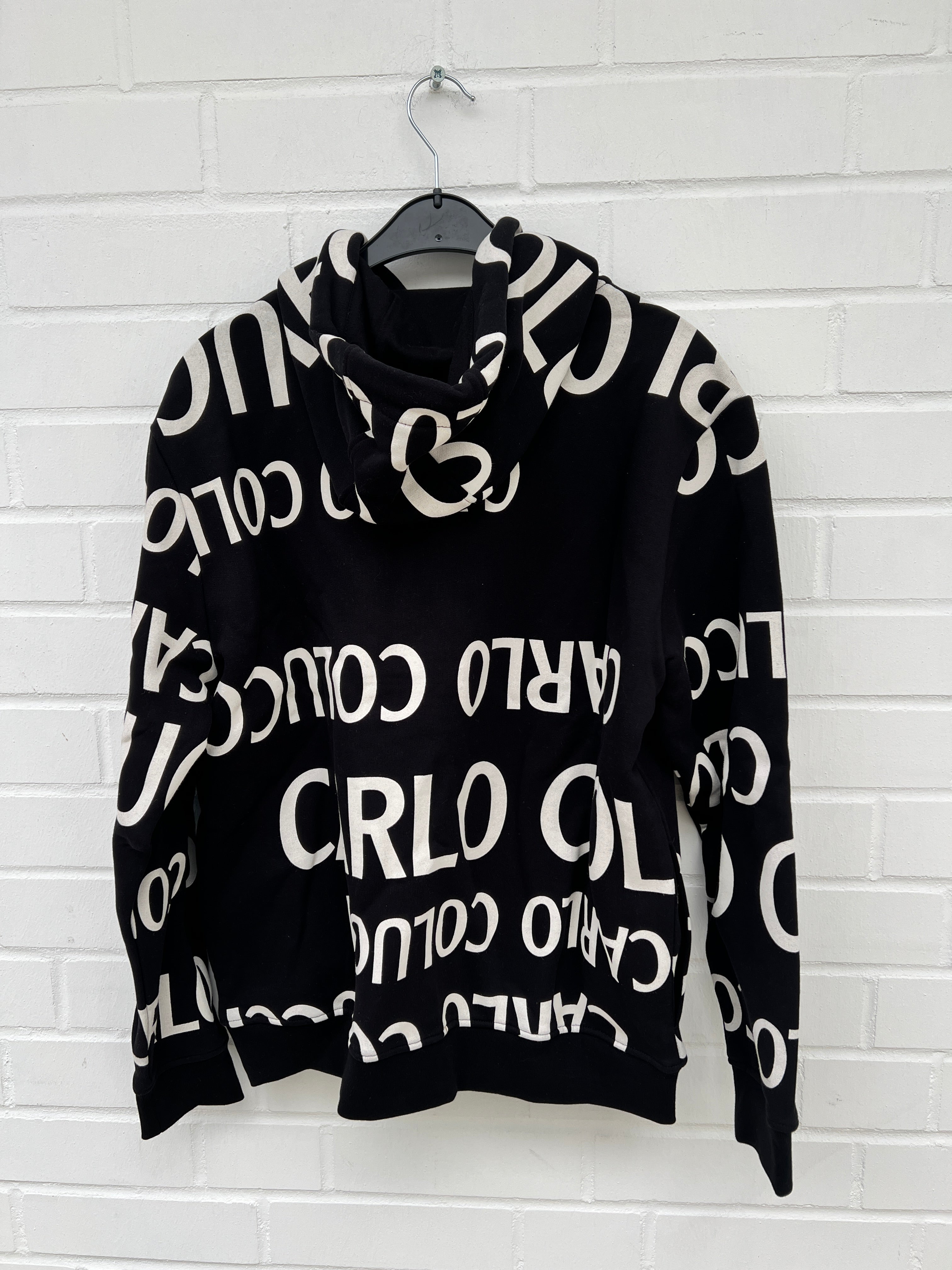 (Stange3) Carlo Colucci Hoodie schwarz weiß
