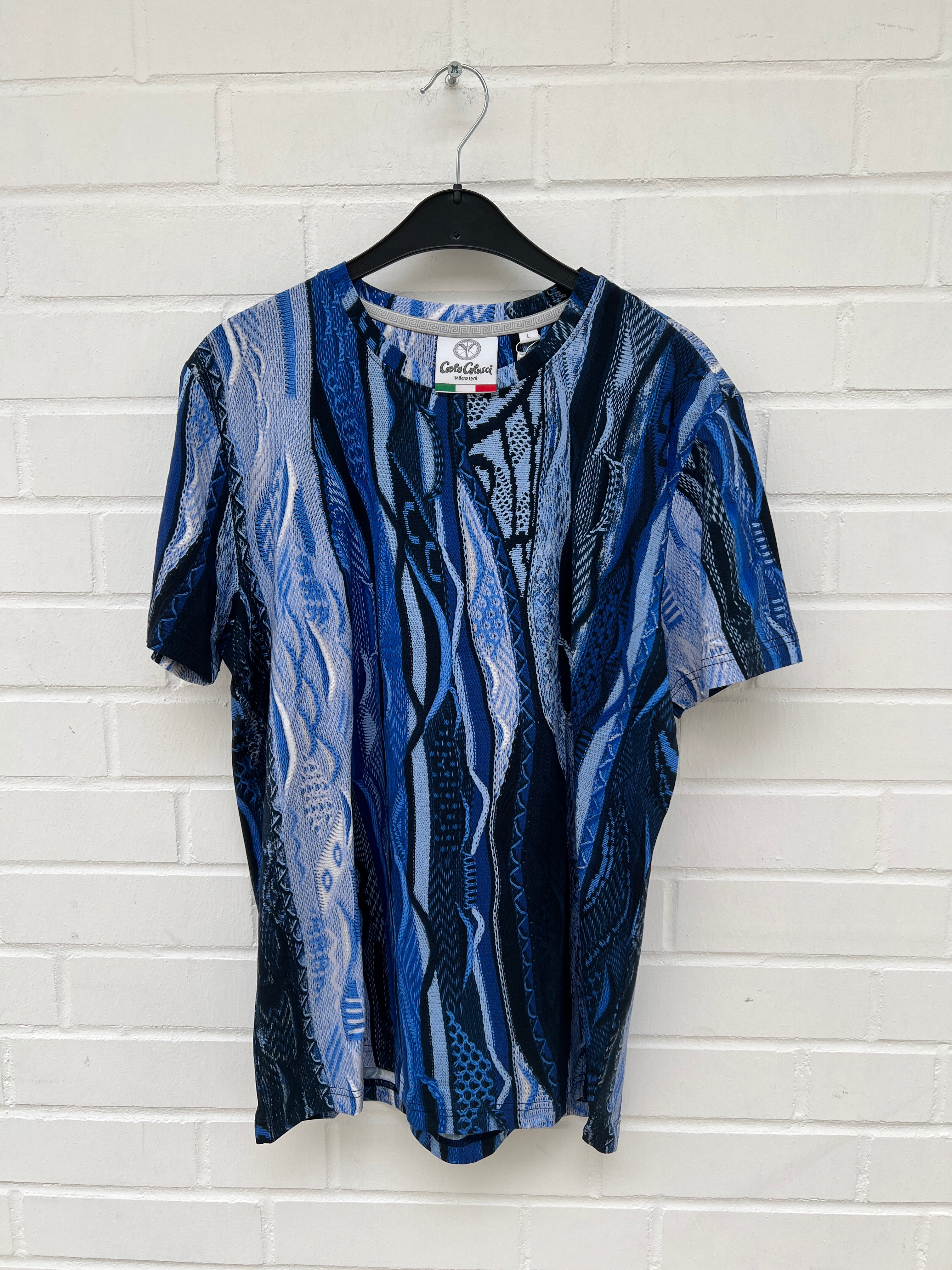 (42) Carlo Colucci Tshirt blau