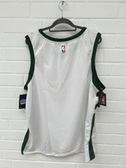(Stange4) NBA Bucks Trikot weiß grün Gr.3XL