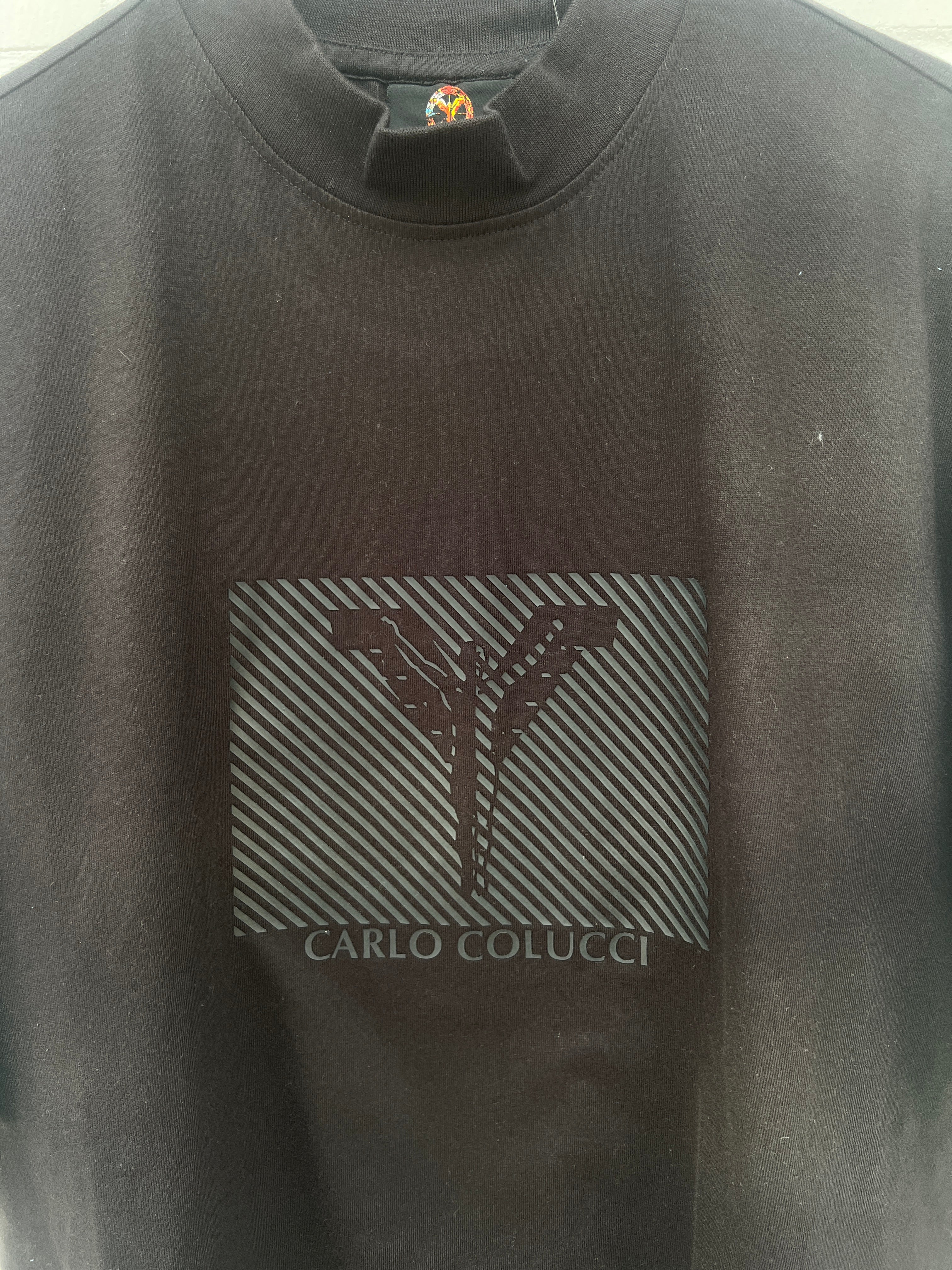 (43) Carlo Colucci Tshirt schwarz