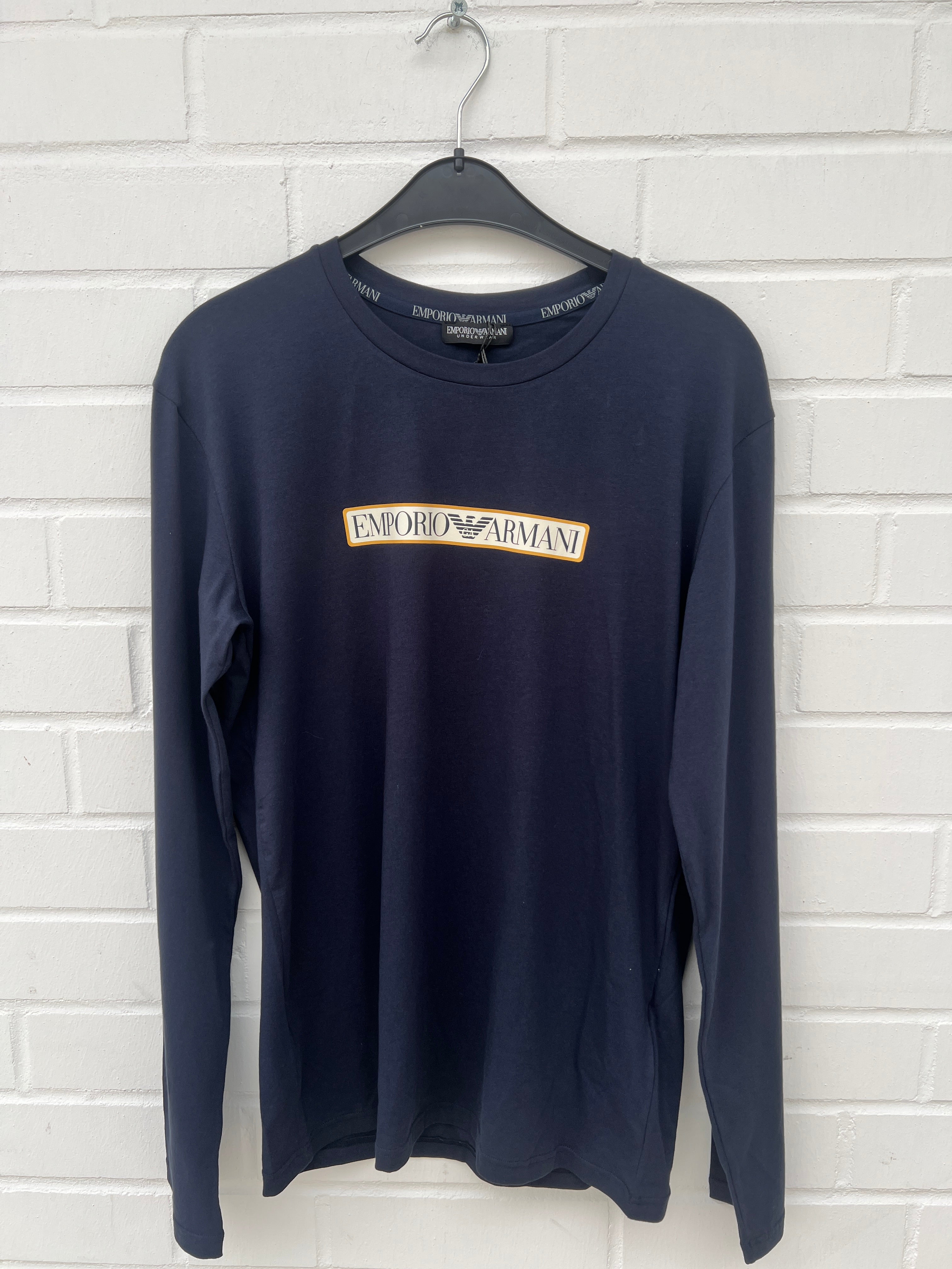 (52) EMPORIO ARMANI Langarmshirt dunkelblau