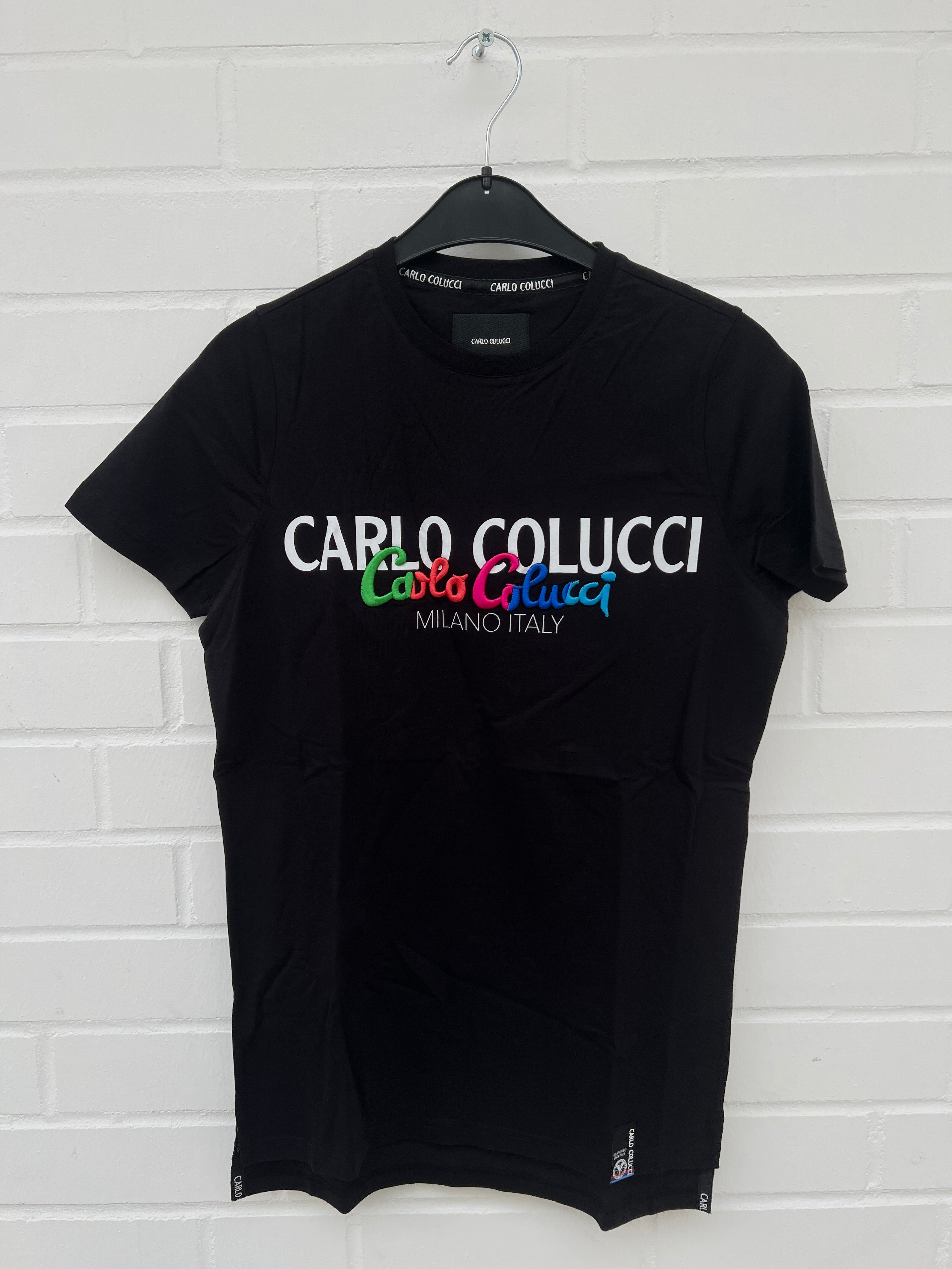 (56) Carlo Colucci Damen Tshirt schwarz