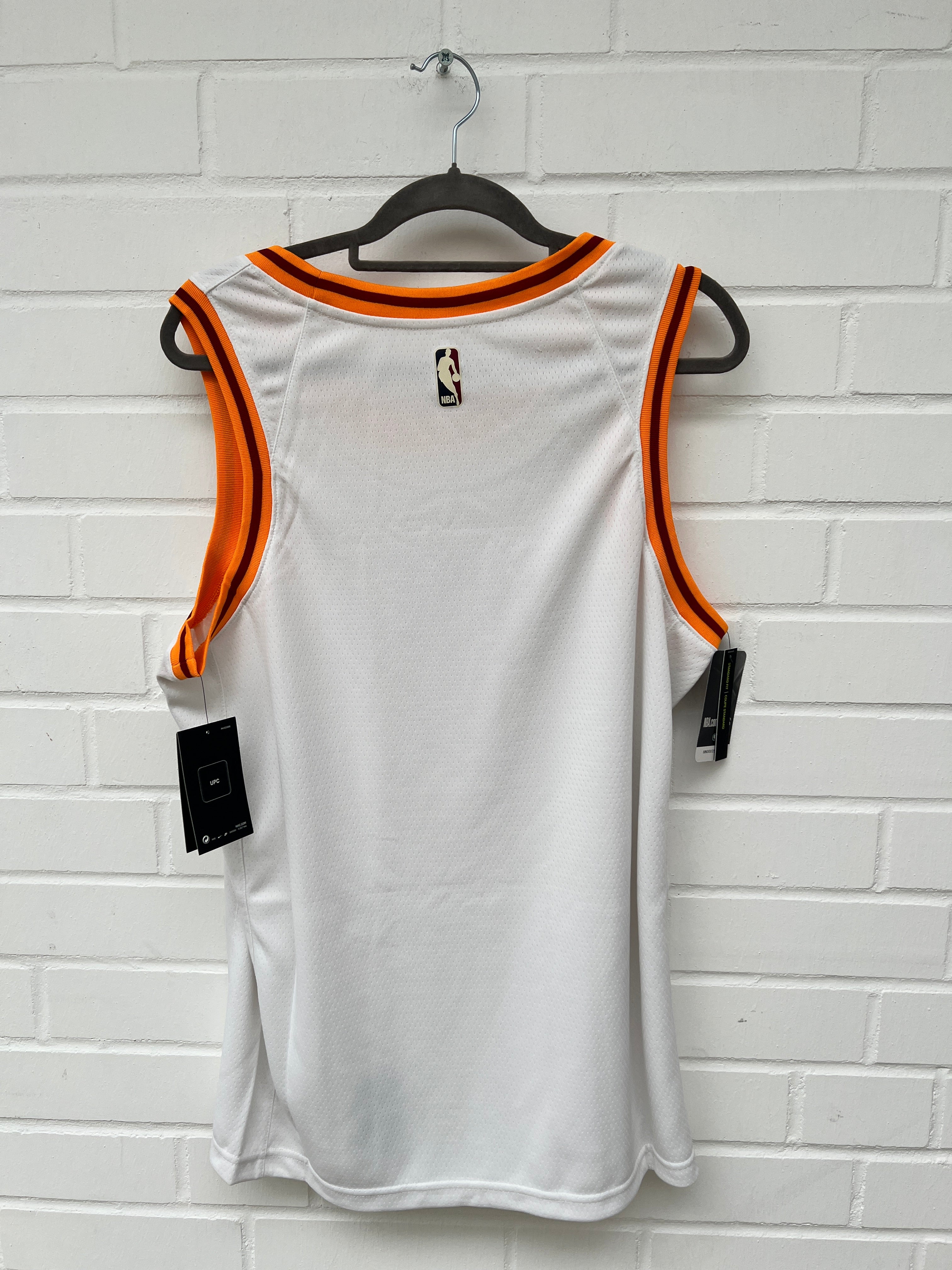(Stange4) NBA Hickory Trikot weiß orange Gr.L