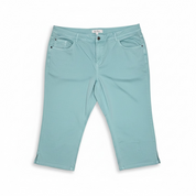 (U12 + U21) Ulla Popken Capri Hose hell blau 747409 45