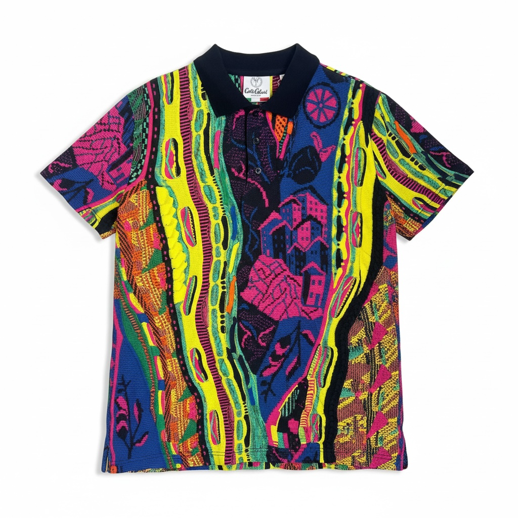 Carlo Colucci Poloshirt bunt
