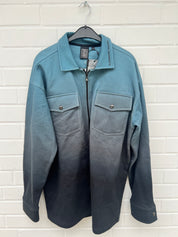 (129) A.M Sweatjacke blau oversize