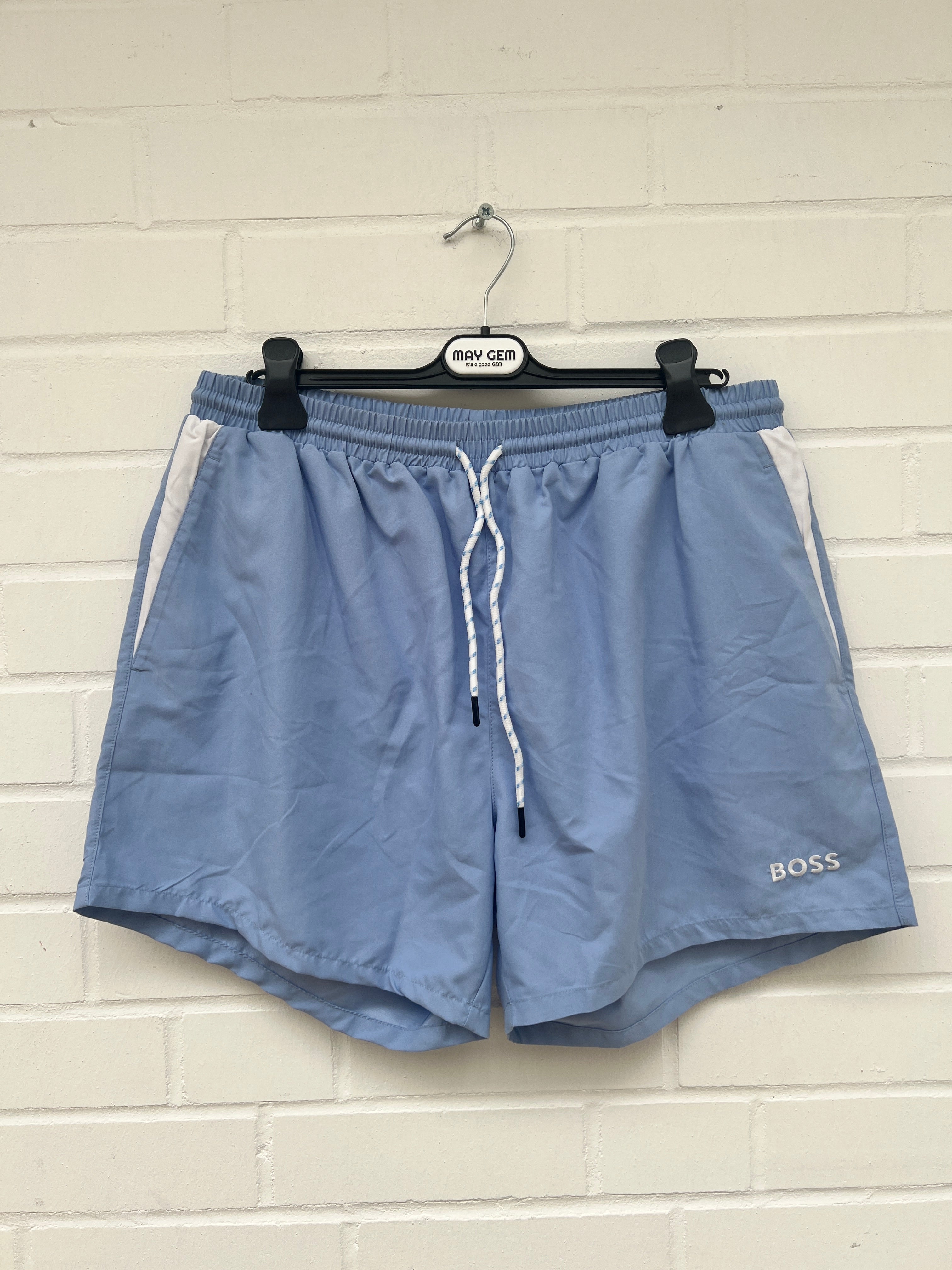 Badehose hellblau weiß Gr.XXL