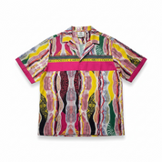 Carlo Colucci Satin Hemd bunt Gr.XL