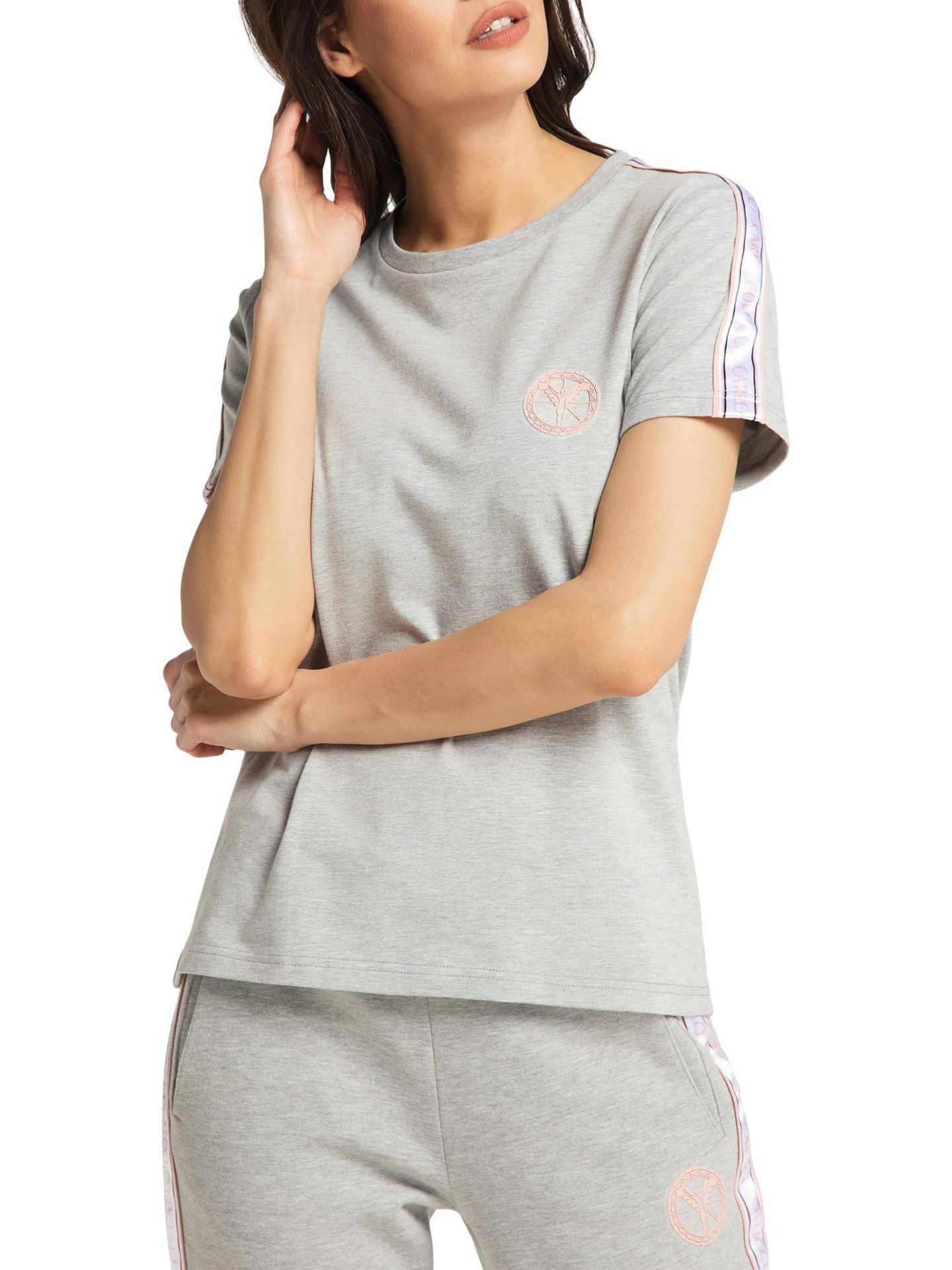 Carlo Colucci Damen Basic Tshirt Gr.L/XL