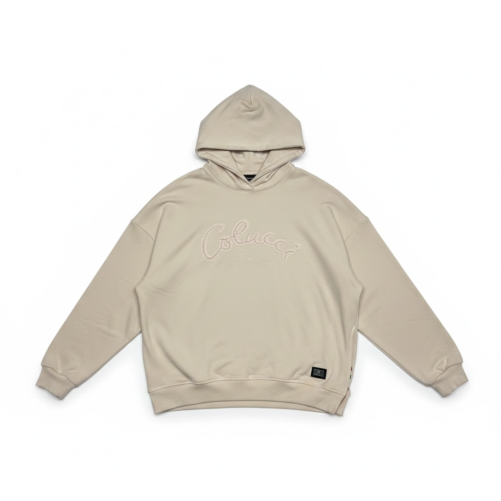 Carlo Colucci Hoodie Creme Gr.M