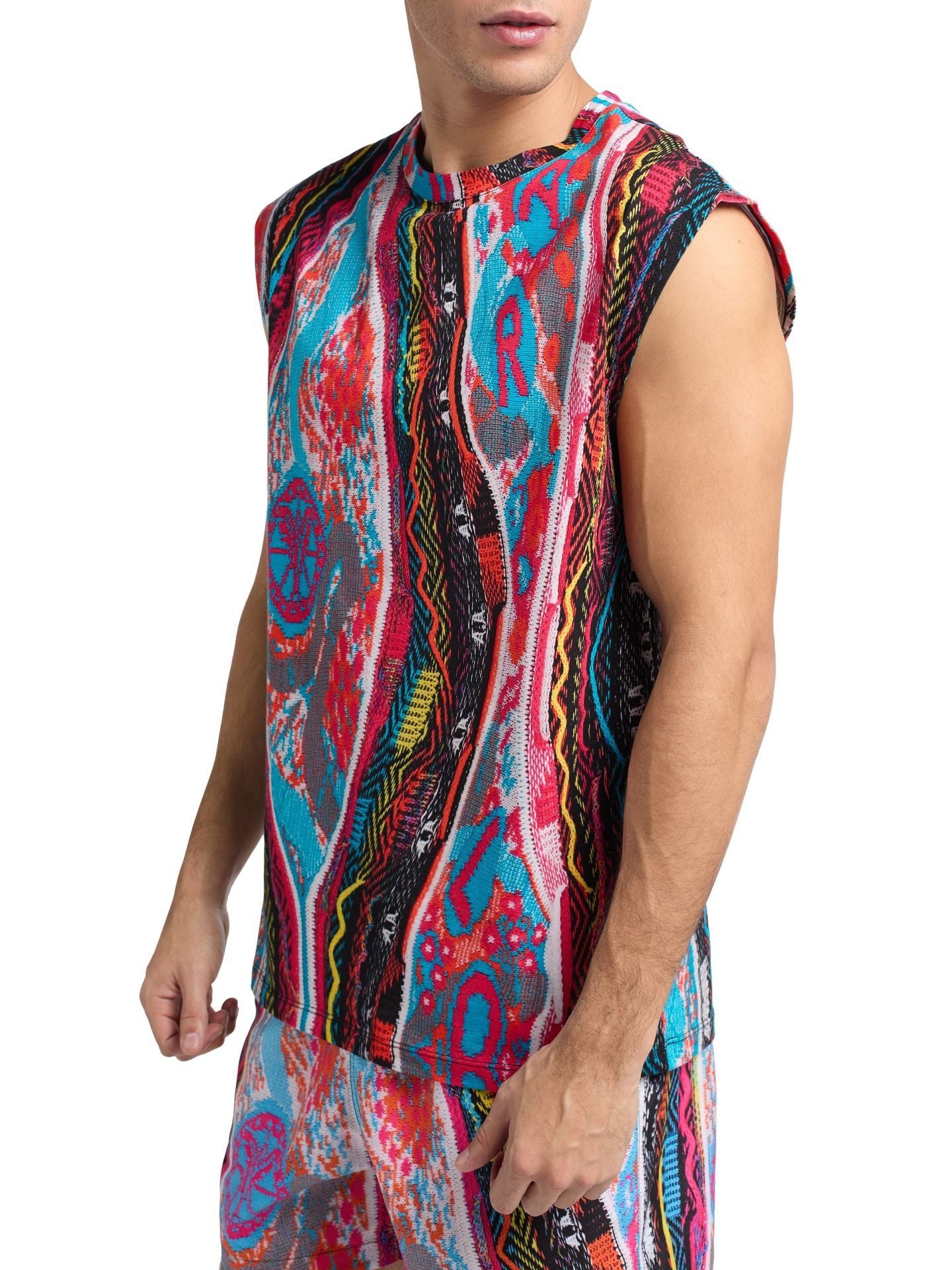 Carlo Colucci Tank Top bunt Gr.M