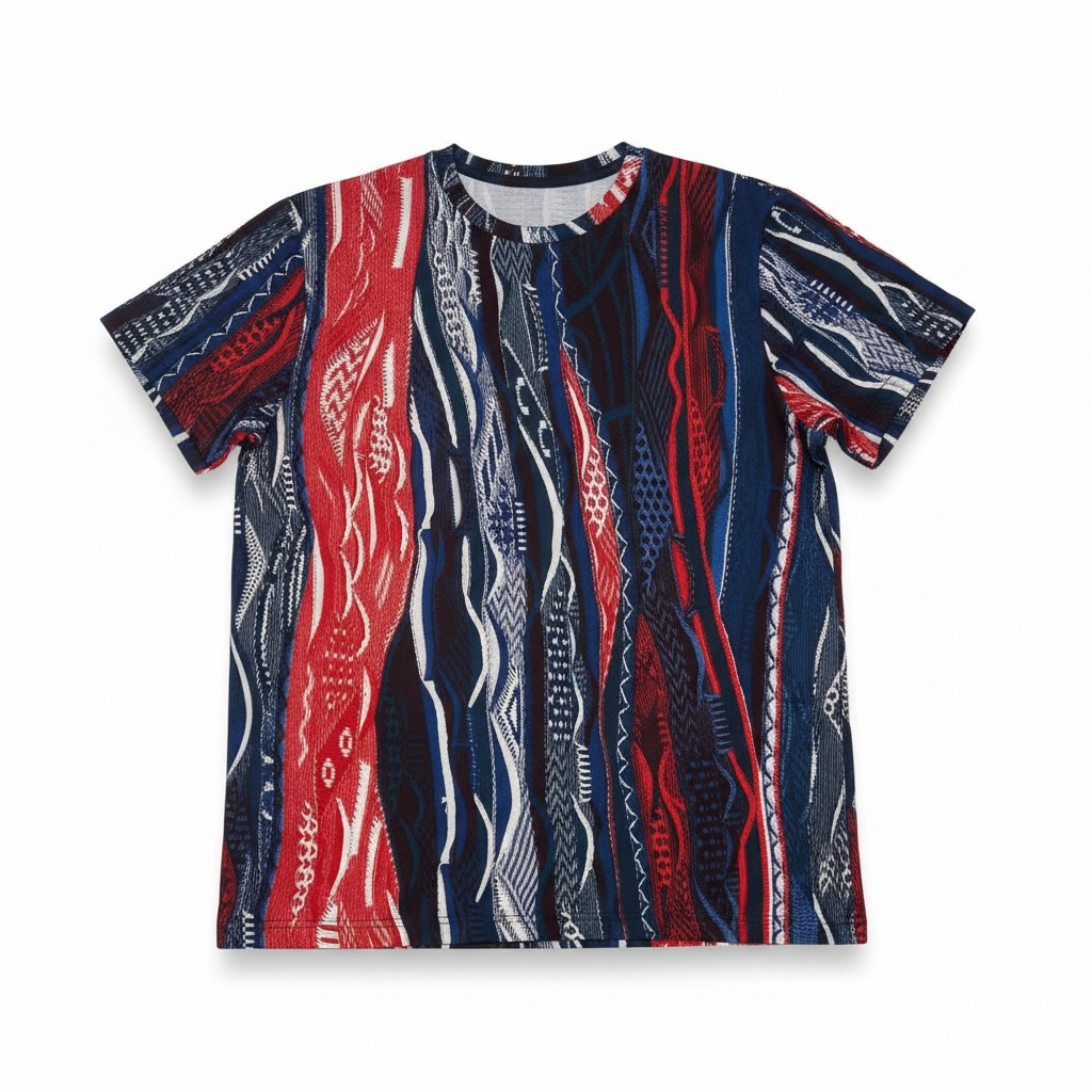Carlo Colucci Tshirt blau bunt Gr.S