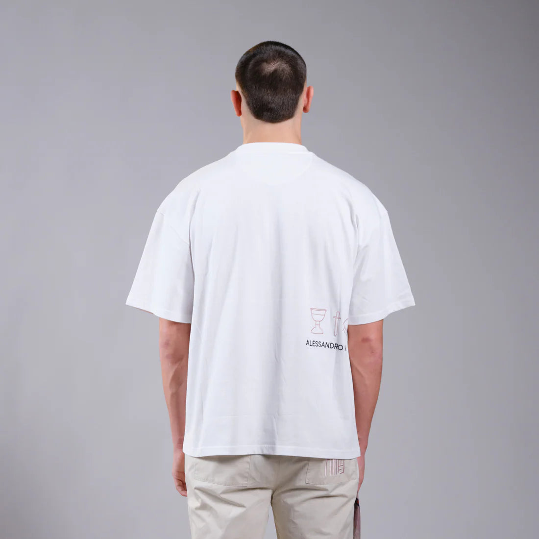 Alessandro Magno Tshirt White AM2403 Gr.M