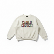 Carlo Colucci Teddy Pullover Creme Gr.M