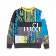 Carlo Colucci Sweatshirt Pullover bunt print Gr.S