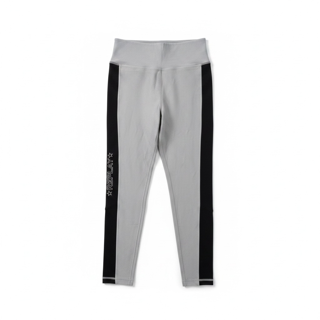 REPLAY Ladies Shiny Long Leggings grau GrS