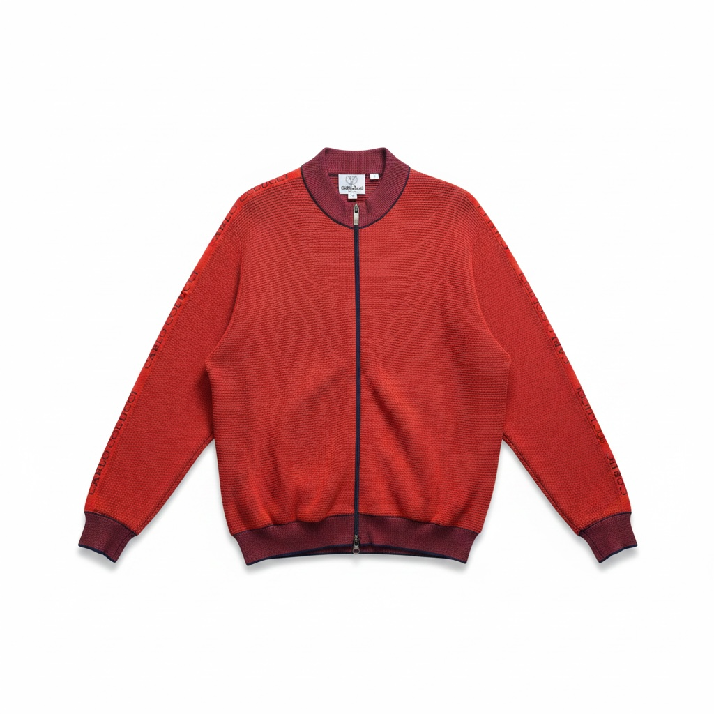 Carlo Colucci Strickjacke Sweatjacke rot Gr.L