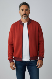 Carlo Colucci Strickjacke Sweatjacke rot Gr.L