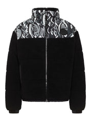 Carlo Colucci Teddyjacke schwarz weiß Gr.M