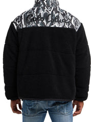 Carlo Colucci Teddyjacke schwarz weiß Gr.M