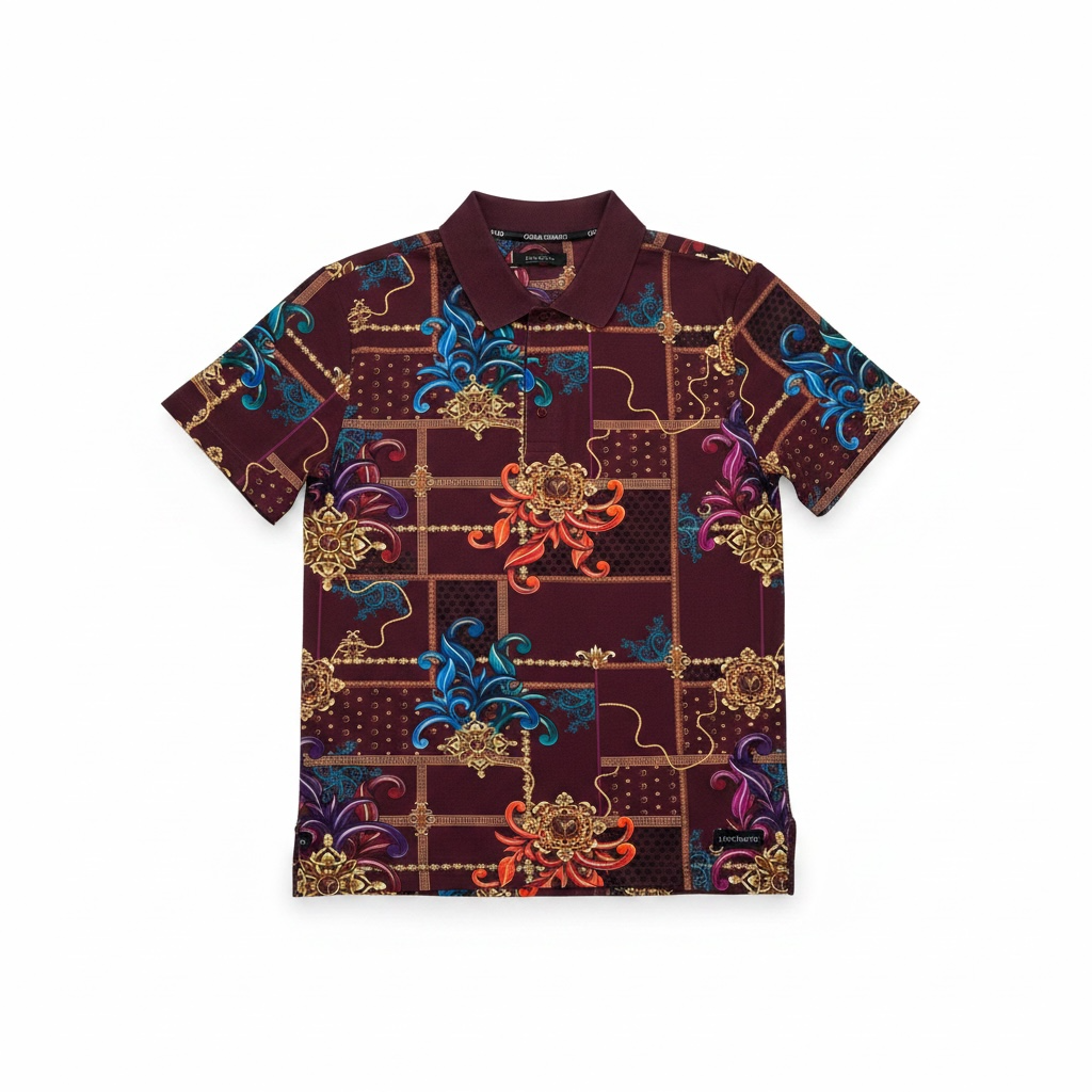 Carlo Colucci Poloshirt bunt Gr.XS