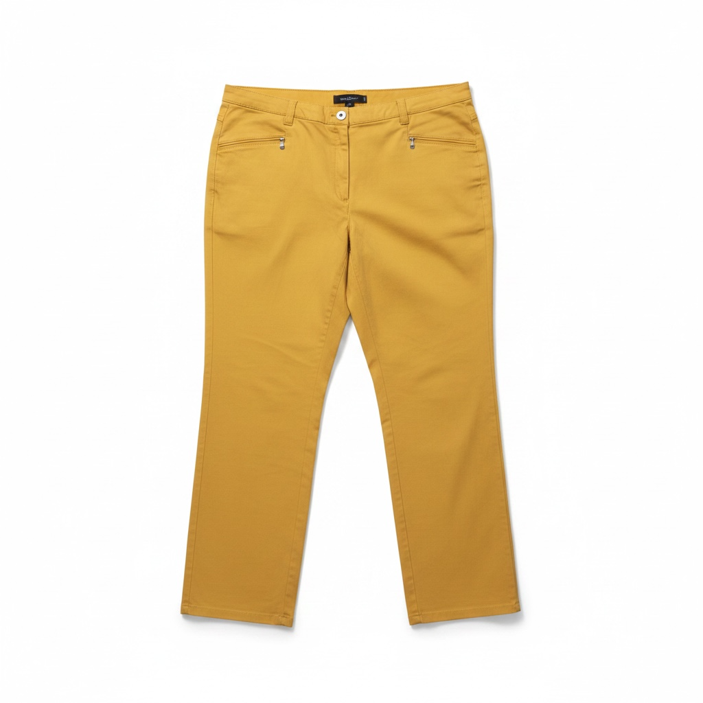(U13) Ulla Popken Hose gelb 712361 61