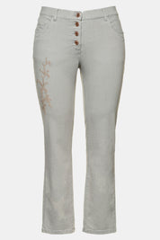 (U3) Ulla Popken Jeans hell grau schwarz 790915 93