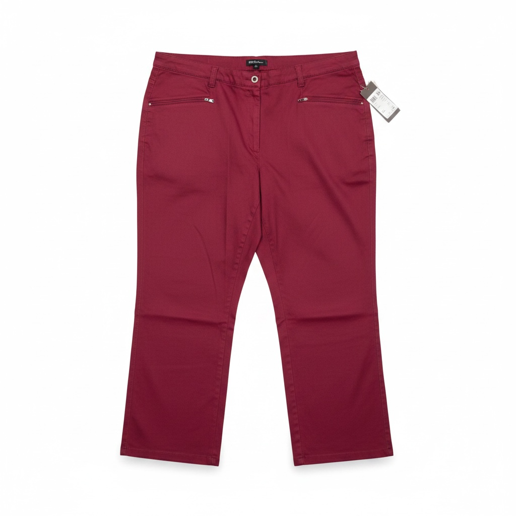 (U22) Ulla Popken Hose Bordeaux 624193 56