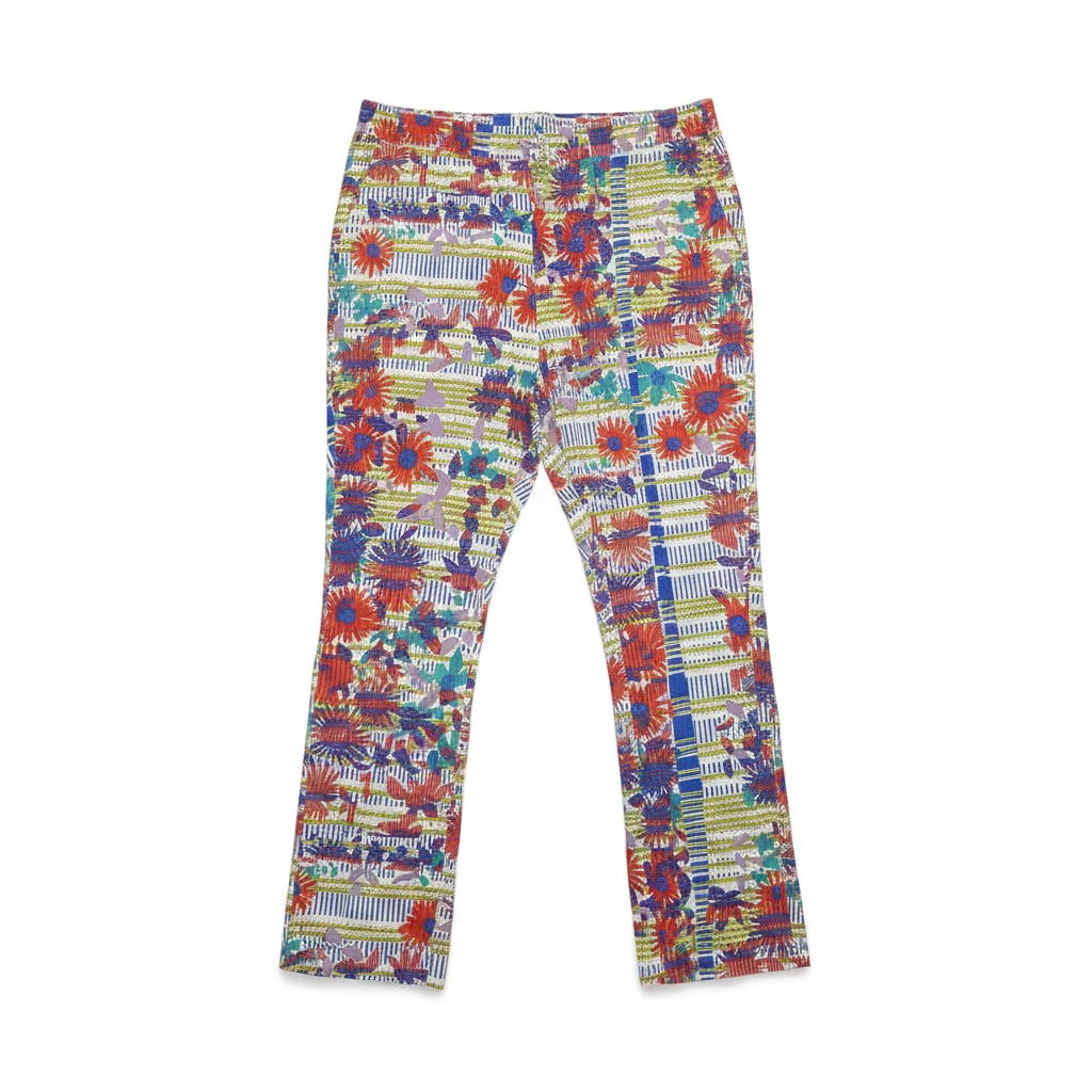 (U19) Ulla Popken Hose bunt 807322 100