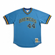 Vintage Mitchell & Ness Brewers 44 Shirt blau