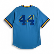 Vintage Mitchell & Ness Brewers 44 Shirt blau