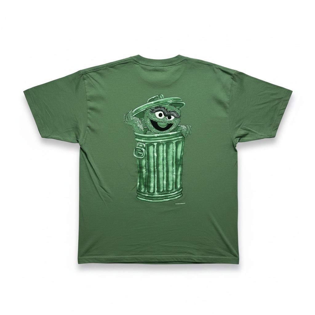 Vintage Changes Sesame Street Oscar the Grouch grün