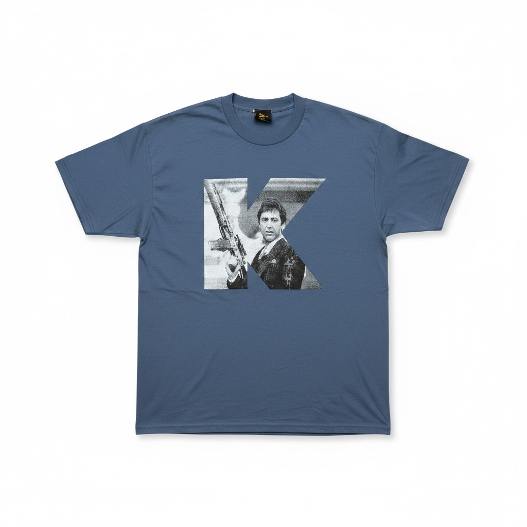 Vintage Scarface Tshirt blau Gr.XL