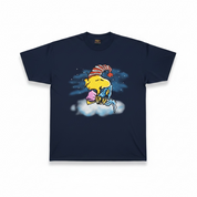 Vintage Glow in the Dark Sleepy Snoopy  Tshirt navy Gr.L 1980